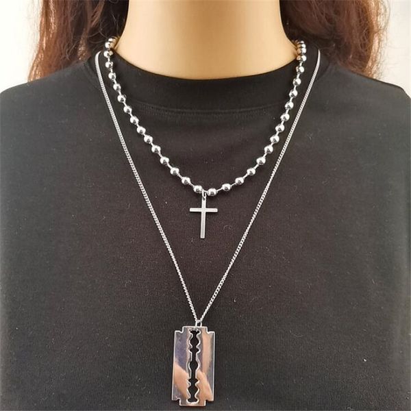 diezi new exaggeration silver color metal cross pendant alloy simple hip hop chain necklaces for women men party jewelry gifts
diezi new exaggeration silver color metal cross pendant alloy simple hip hop chain necklaces for women men party jewelry gifts
