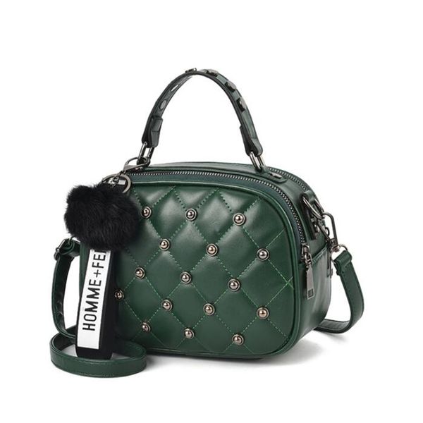 acelure fur ball pendant rivet plaid bag for women small crossbody bag girls mini pu leather handbags solid phone purse
acelure fur ball pendant rivet plaid bag for women small crossbody bag girls mini pu leather handbags solid phone purse