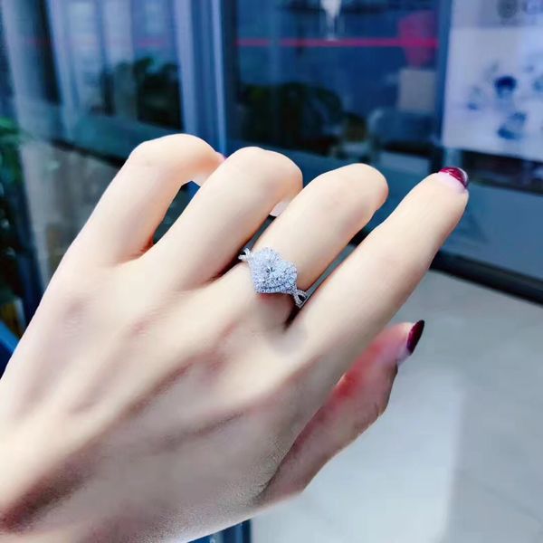 real s925 sliver heart shape diamond ring for women luxury anillos de bizuteria fashion gemstone solid sliver 925 jewelry ring, Golden;silver
real s925 sliver heart shape diamond ring for women luxury anillos de bizuteria fashion gemstone solid sliver 925 jewelry ring, Golden;silver