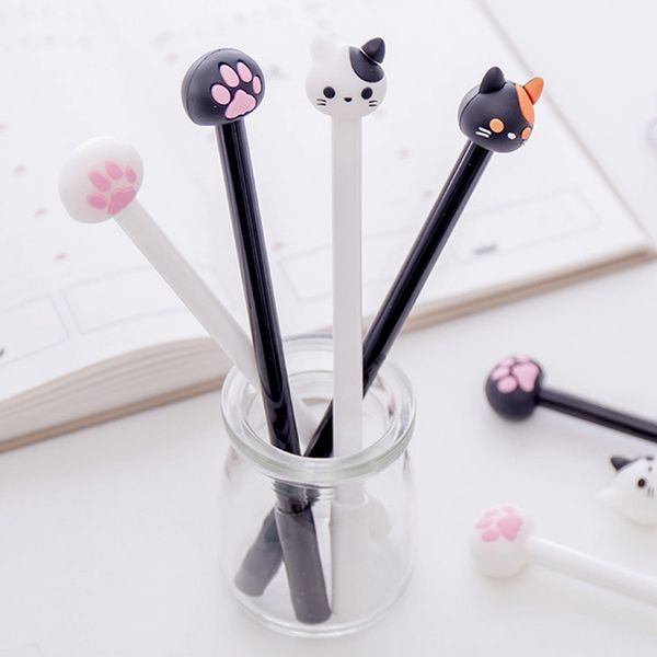 0.38mm cute cat gel pen papelaria cartoon kawaii school supplies student stationery black ink pen
0.38mm cute cat gel pen papelaria cartoon kawaii school supplies student stationery black ink pen