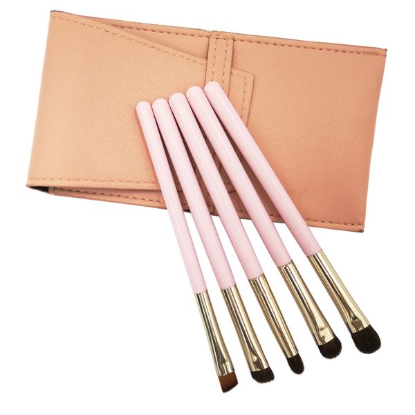 5 natural horse hair eyeshadow brush face brush makeup tool set pu packaging bag eyebrows beauty makeup tools, Yellow 
5 natural horse hair eyeshadow brush face brush makeup tool set pu packaging bag eyebrows beauty makeup tools, Yellow