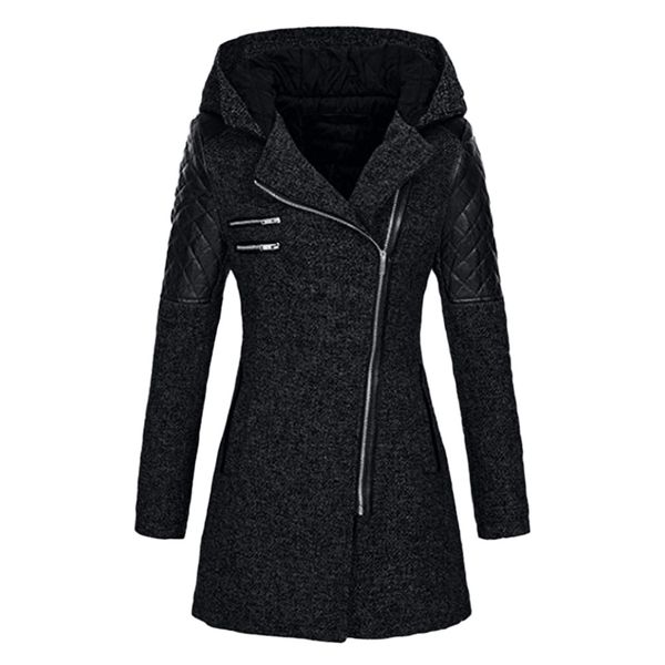 female jacket women warm slim jacket thick parka overcoat winter outwear hooded zipper coat women's down women's coat, Black
female jacket women warm slim jacket thick parka overcoat winter outwear hooded zipper coat women's down women's coat, Black