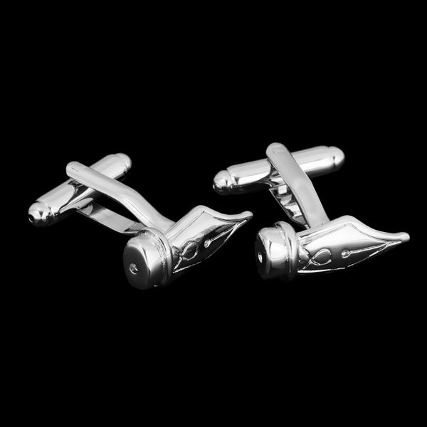 silver tone pen nib quill fountain pen cufflinks mens shirt jewelry modern cuff button writer wedding fancy gift
silver tone pen nib quill fountain pen cufflinks mens shirt jewelry modern cuff button writer wedding fancy gift