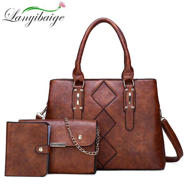 women luxury handbags 3-piece set tote mochila mujer women bags over shoulder bags for 2020 sac a main clutch
women luxury handbags 3-piece set tote mochila mujer women bags over shoulder bags for 2020 sac a main clutch