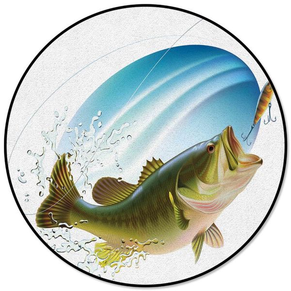 big bass fish fishing pattern rugs and carpets for home living room round rug for children rooms non-slip
big bass fish fishing pattern rugs and carpets for home living room round rug for children rooms non-slip