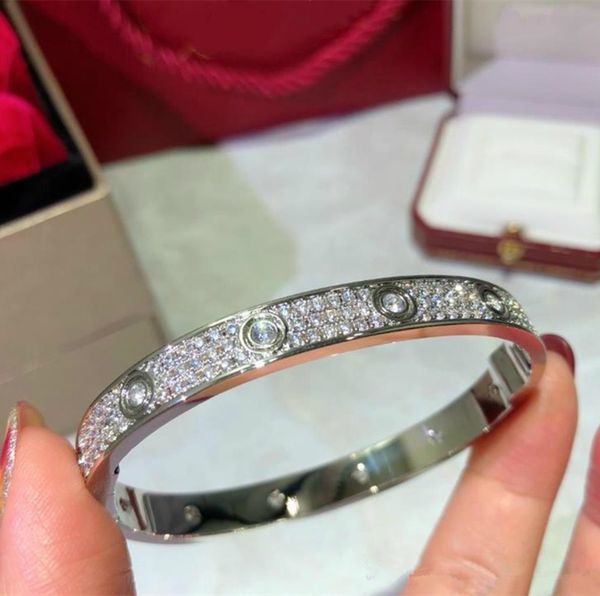 women love bracelets wide edition love diamond bangle bracelet luxe for banquet jewelry screwdriver bangle with original box, Black