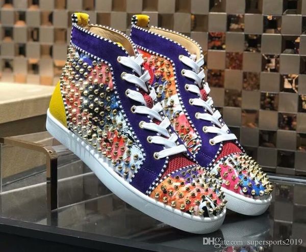 wholesale men red bottom sneaker casual shoes genuine leather with spike studded high sneakers,designer causal flat sports shoes, Black
wholesale men red bottom sneaker casual shoes genuine leather with spike studded high sneakers,designer causal flat sports shoes, Black