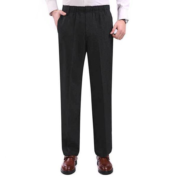 mjartoria 2019 new men's casual pants middle-aged pants mens trousers high waist loose business casual straight long trousers, Black
mjartoria 2019 new men's casual pants middle-aged pants mens trousers high waist loose business casual straight long trousers, Black