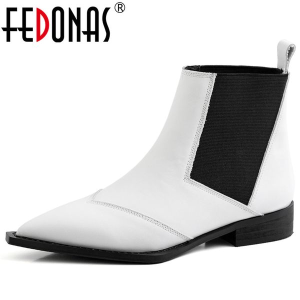 fedonas classic square heels western boots autumn winter women ankle boots night club shoes woman genuine leather short, Black
fedonas classic square heels western boots autumn winter women ankle boots night club shoes woman genuine leather short, Black