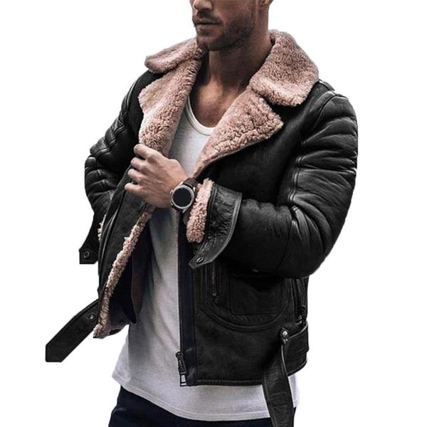 2019 fashion jacket men faux fur lapel collar long sleeve vintage leather jacket warm outwear motorcycle leather coat men, Black;brown
2019 fashion jacket men faux fur lapel collar long sleeve vintage leather jacket warm outwear motorcycle leather coat men, Black;brown