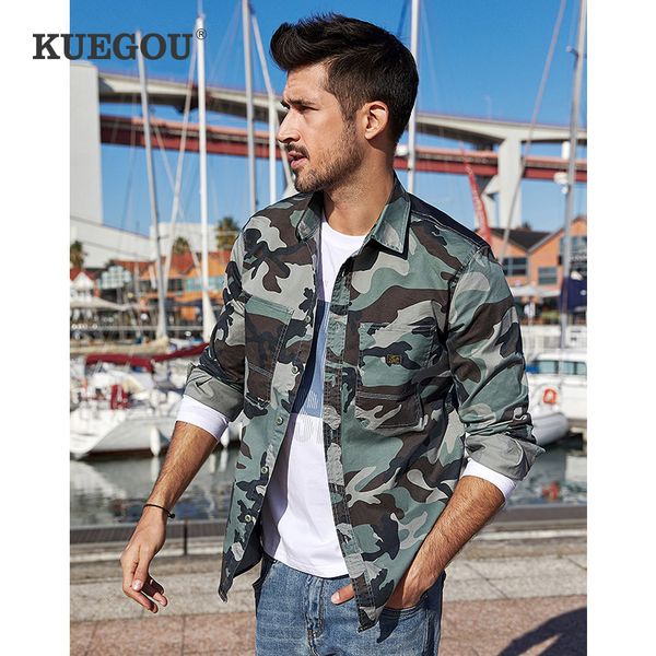 kuegou cotton spandex men camouflage long sleeve shirts leisure fashion lapel shirt size shirt bc-6112, White;black
kuegou cotton spandex men camouflage long sleeve shirts leisure fashion lapel shirt size shirt bc-6112, White;black