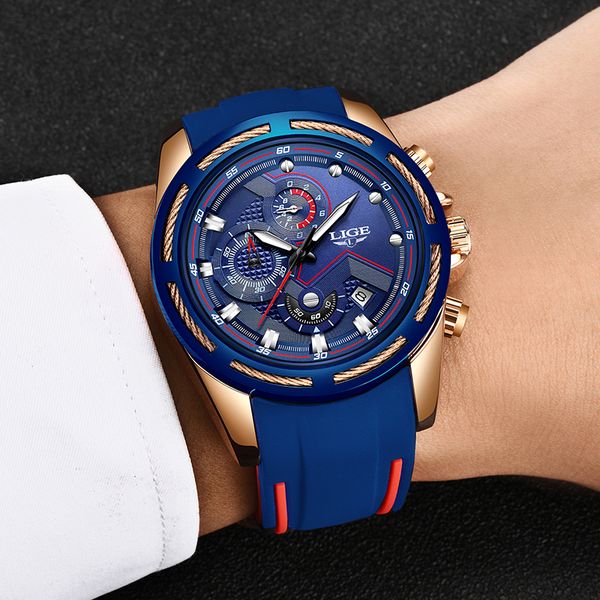 lige new mens watches silicone waterproof watch men brand luxury military sport clock quartz wristwatch relogio masculino, Slivery;brown
lige new mens watches silicone waterproof watch men brand luxury military sport clock quartz wristwatch relogio masculino, Slivery;brown