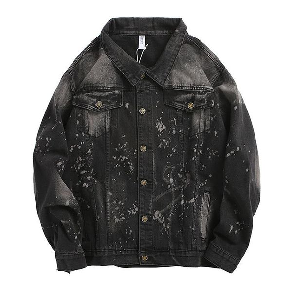 mens jackets fashion casaul hip hop denim black jacket splash ink loose casual long sleeve jacket autumn streetwear, Black;brown
mens jackets fashion casaul hip hop denim black jacket splash ink loose casual long sleeve jacket autumn streetwear, Black;brown