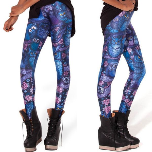 korean-style new blue color owl digital printing ankle-length leggings europe and america leggings, Black
korean-style new blue color owl digital printing ankle-length leggings europe and america leggings, Black