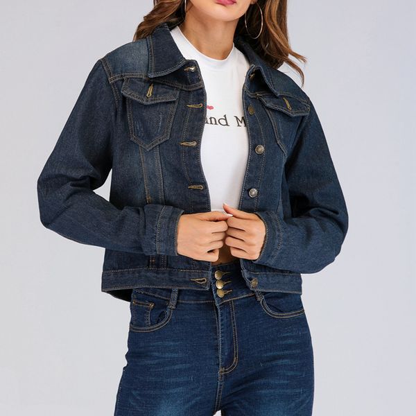 2019 autumn and winter new fashion women loose long sleeve jeans loose casual jacket retro cowboy denim short coat a55, Black;brown
2019 autumn and winter new fashion women loose long sleeve jeans loose casual jacket retro cowboy denim short coat a55, Black;brown