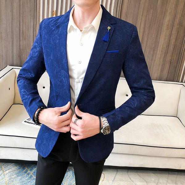 men's suits & blazers spring and autumn suit blazer men jacket wedding party flower coat fashion slim overcoat, White;black
men's suits & blazers spring and autumn suit blazer men jacket wedding party flower coat fashion slim overcoat, White;black