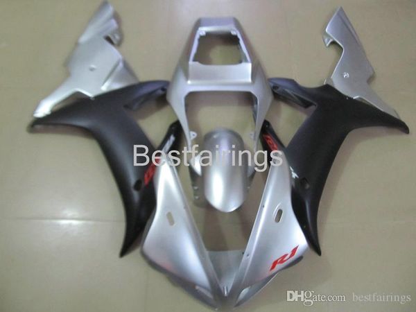 100 fitment custom injection molding fairing kit for yamaha r1 2002 2003 silver black fairings yzf r1 02 03 hf36
100 fitment custom injection molding fairing kit for yamaha r1 2002 2003 silver black fairings yzf r1 02 03 hf36