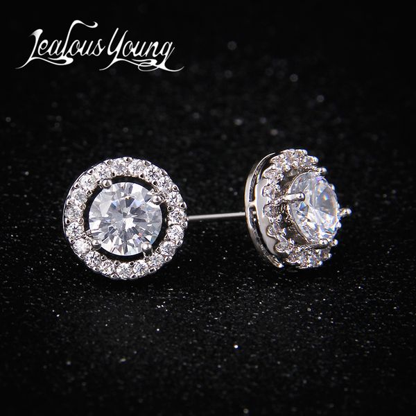 classic round + cubic zirconia stud earrings for women party gift crystal earings fashion jewelry for men oorbellen ae177, Golden;silver
classic round + cubic zirconia stud earrings for women party gift crystal earings fashion jewelry for men oorbellen ae177, Golden;silver