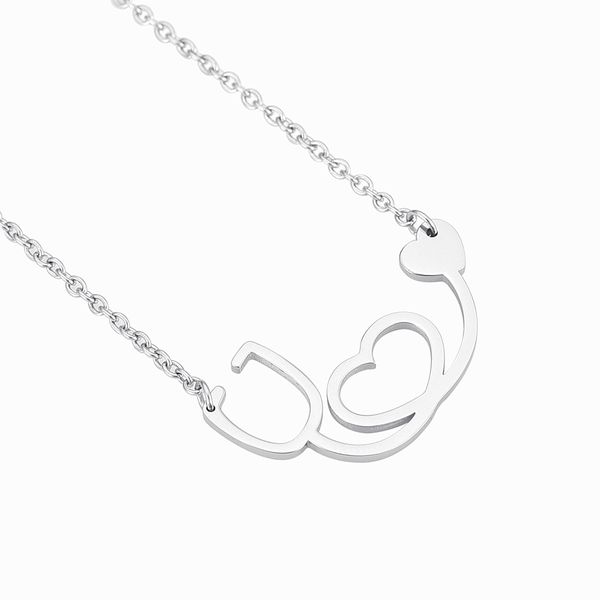 316l stainless steel necklace fashion jewelry charm for women body chain necklace never fade, Silver
316l stainless steel necklace fashion jewelry charm for women body chain necklace never fade, Silver