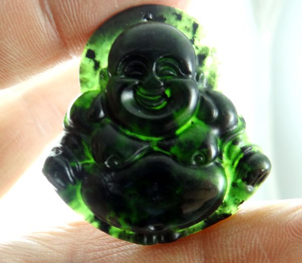 39*37wholesale natural chinese black green stone hand-carved statue of buddha amulet pendant necklace jewelry making, Silver
39*37wholesale natural chinese black green stone hand-carved statue of buddha amulet pendant necklace jewelry making, Silver