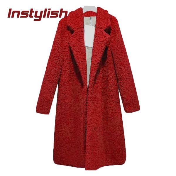 instylish women winter thick warm fluffy long fur jackets casual faux fur teddy coat female plus size lapel shaggy outwear 3xl, Black
instylish women winter thick warm fluffy long fur jackets casual faux fur teddy coat female plus size lapel shaggy outwear 3xl, Black