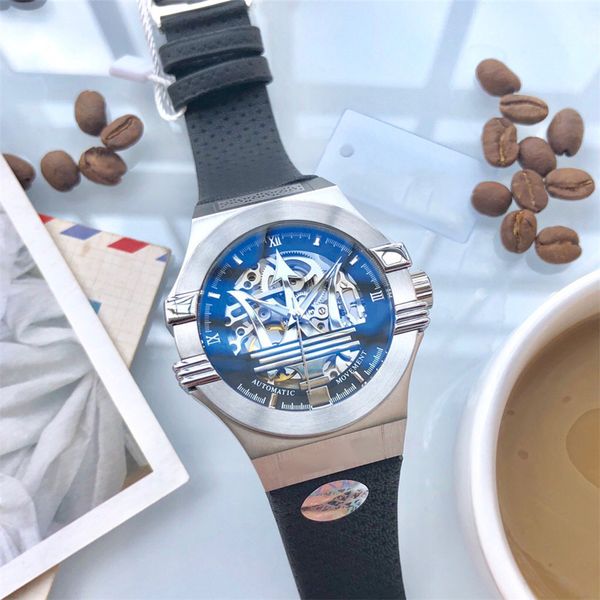 luxury automatic mechanical men's watch three needle sapphire glass rubber strap men's watch fashion business watc, Slivery;black
luxury automatic mechanical men's watch three needle sapphire glass rubber strap men's watch fashion business watc, Slivery;black