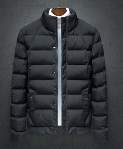 autumn and winter men down jacket mock neck thickened solid down cotton padded jacket warm casual cotton coat, Black
autumn and winter men down jacket mock neck thickened solid down cotton padded jacket warm casual cotton coat, Black