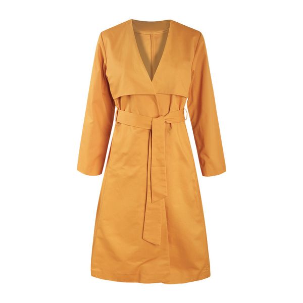 autumn trench fashion loose solid color pocket lace-up v-neck long sleeve sm l xl xxl woman casual long trench coat lady coat, Tan;black
autumn trench fashion loose solid color pocket lace-up v-neck long sleeve sm l xl xxl woman casual long trench coat lady coat, Tan;black