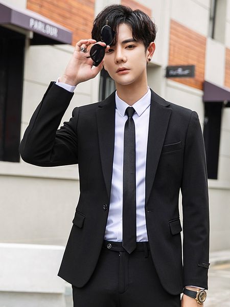 western 2019 new korean slim trend handsome autumn formal youth blazer man blazer homme business men slim bb50xz, White;black
western 2019 new korean slim trend handsome autumn formal youth blazer man blazer homme business men slim bb50xz, White;black