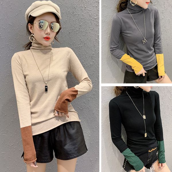 new autumn winter sweaters women black pullovers spring turtleneck slim knitted bottoming sweater female, White;black
new autumn winter sweaters women black pullovers spring turtleneck slim knitted bottoming sweater female, White;black