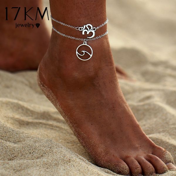 17km vintage sliver color yoga om multi layer anklets for women bohemian wave anklet leg bracelet handmade jewelry sandals gift, Red;blue
17km vintage sliver color yoga om multi layer anklets for women bohemian wave anklet leg bracelet handmade jewelry sandals gift, Red;blue