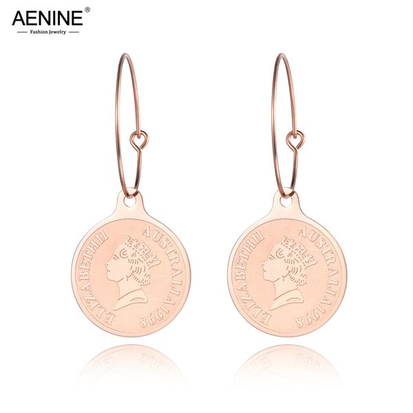 aenine trendy queen elizabeth head portrait hoop earrings for women girl rose gold stainless steel ear jewelry oorbellen ae19009, Golden;silver 
aenine trendy queen elizabeth head portrait hoop earrings for women girl rose gold stainless steel ear jewelry oorbellen ae19009, Golden;silver