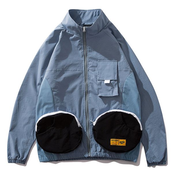 jacket men funny pockets tracksuit japanese retro harajuku patchwork color advanced windbreaker high street streetwear, Black;brown
jacket men funny pockets tracksuit japanese retro harajuku patchwork color advanced windbreaker high street streetwear, Black;brown