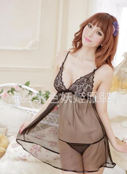 fine new lingerie pajamas perspective transparent real temptation straps nightdress 3set/lot, Black;white
fine new lingerie pajamas perspective transparent real temptation straps nightdress 3set/lot, Black;white