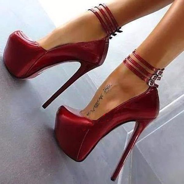 2019 fashion high heels gray (red) pu buckle 14.5 cm high heel ,round toe pumps party women shoes size:34-45, Black
2019 fashion high heels gray (red) pu buckle 14.5 cm high heel ,round toe pumps party women shoes size:34-45, Black