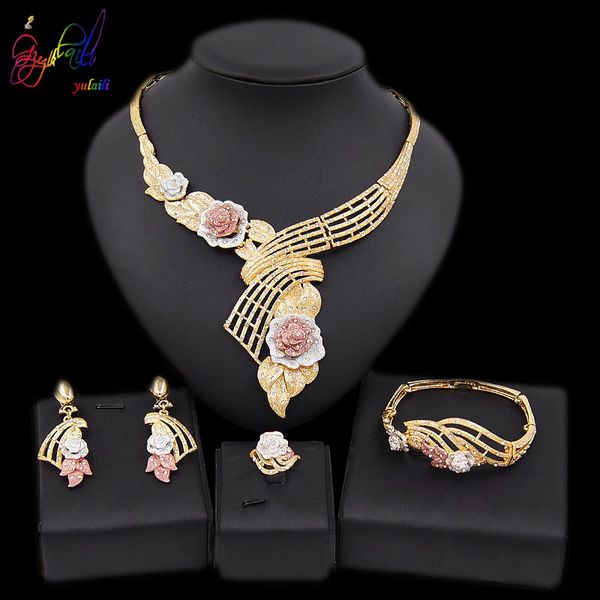 yulaili new dubai jewelry sets for women fashion turkey wedding accessories pendant necklace earrings bangle ring ing, Black
yulaili new dubai jewelry sets for women fashion turkey wedding accessories pendant necklace earrings bangle ring ing, Black