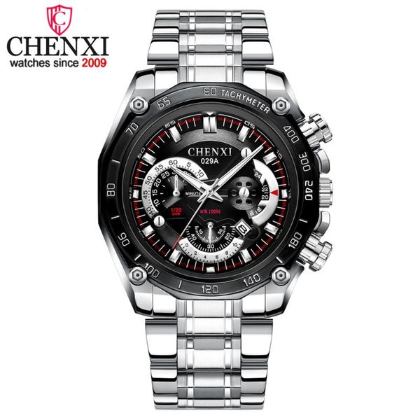 chenxi 2020 new brand men watches men's stainless steel waterproof analog quartz wristwatches male clock relogio masculino, Slivery;brown
chenxi 2020 new brand men watches men's stainless steel waterproof analog quartz wristwatches male clock relogio masculino, Slivery;brown