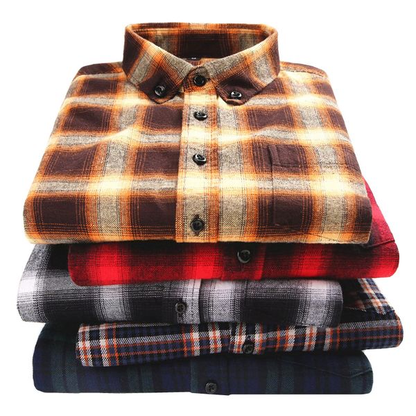 100% cotton men flannel plaid shirt fashion casual soft comfort long sleeve male shirts collar buckle design, White;black
100% cotton men flannel plaid shirt fashion casual soft comfort long sleeve male shirts collar buckle design, White;black