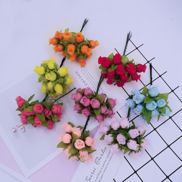 12pcs/bundle artificial flowers mini silk roses diy wreath gifts christmas decor for home wedding bridal brooch fake flowers
12pcs/bundle artificial flowers mini silk roses diy wreath gifts christmas decor for home wedding bridal brooch fake flowers
