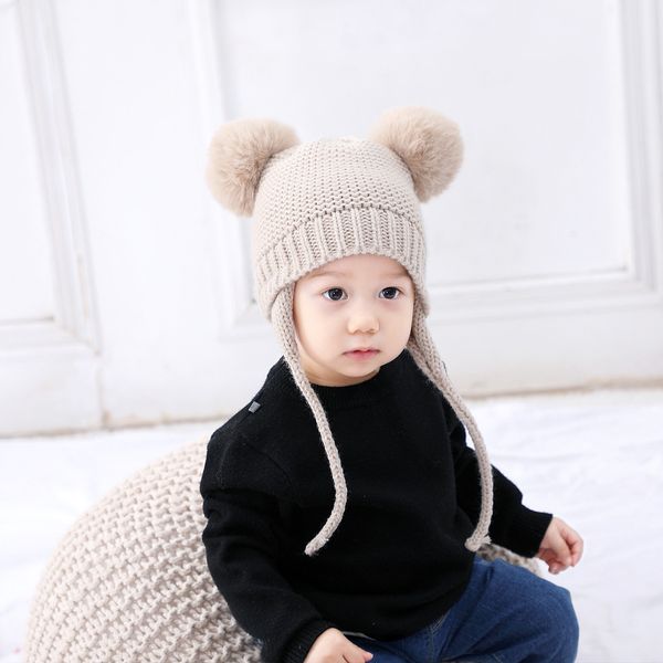 knitted winter baby hat with ears cartoon lace-up children kids baby bonnet cap for kids 5 colors aale434, Yellow
knitted winter baby hat with ears cartoon lace-up children kids baby bonnet cap for kids 5 colors aale434, Yellow