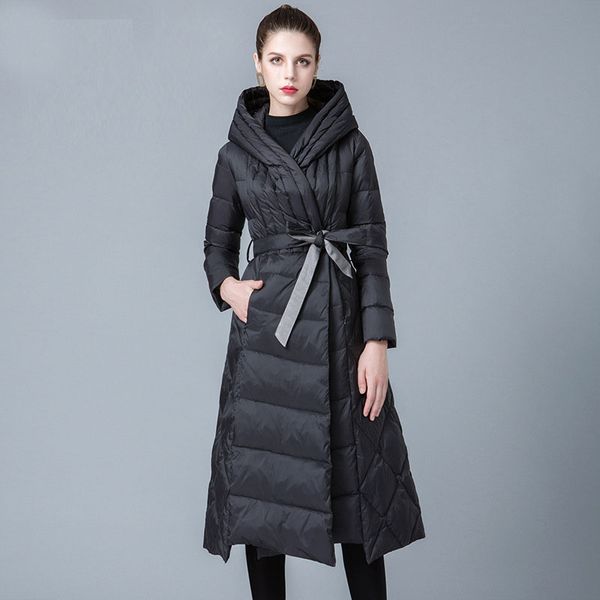 fyyiyi 2019 winter new women's fashion thick white duck down long hooded lace slim down jacket women's jacket coats, Black
fyyiyi 2019 winter new women's fashion thick white duck down long hooded lace slim down jacket women's jacket coats, Black