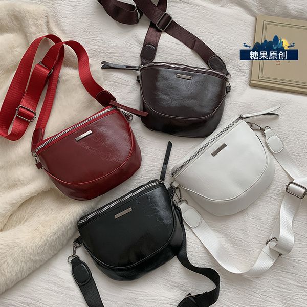 jibaida saddle package 2020 tide texture france niche small bag women oblique satchel