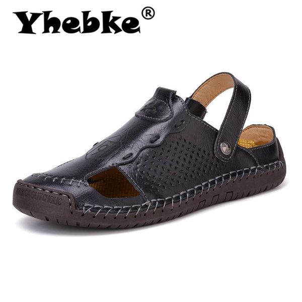 yhebke new classic roman sandals man men's sandals genuine leather handmade flip flops beach breathable men's shoe big size 48, Black
yhebke new classic roman sandals man men's sandals genuine leather handmade flip flops beach breathable men's shoe big size 48, Black