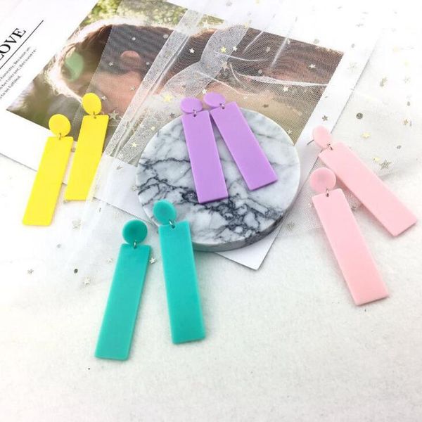 qigo long geometric acrylic drop earrings fashion candy color women dangle earrings personality jewelry, Silver
qigo long geometric acrylic drop earrings fashion candy color women dangle earrings personality jewelry, Silver