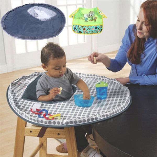 baby eating table mat feeding chair cushion waterproof round folding infants pad