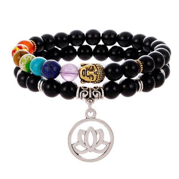 hot 2pcs/set fashion unisex buddha head lotus pendant bracelets jewelry gift new, Black
hot 2pcs/set fashion unisex buddha head lotus pendant bracelets jewelry gift new, Black