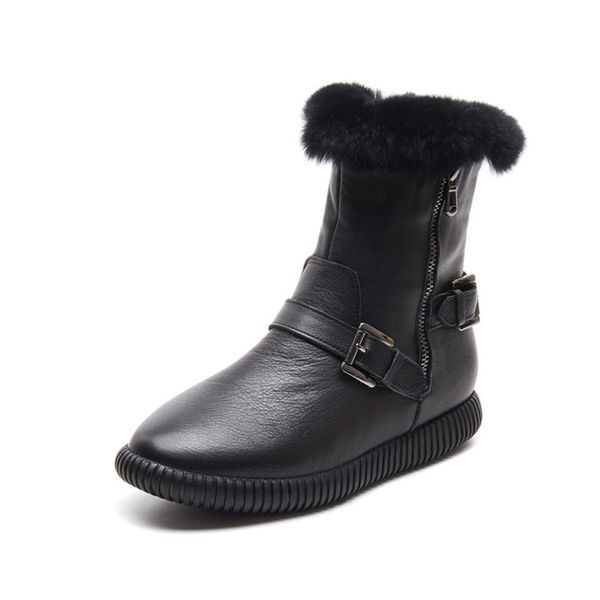 genuine leather boots women flat shoes 2019 winter fashion buckle plush warm snow boots for woman black white shoes ladies boot
genuine leather boots women flat shoes 2019 winter fashion buckle plush warm snow boots for woman black white shoes ladies boot