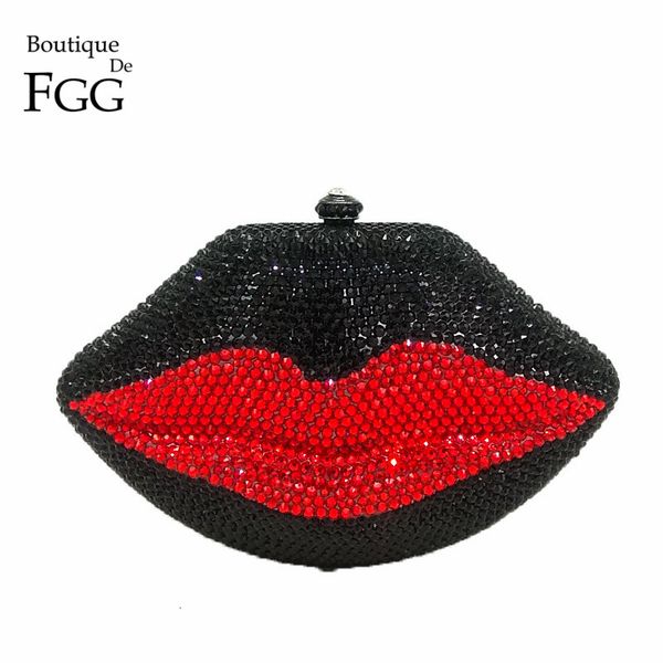 boutique de fgg black & red crystal lips evening clutch purse women wedding party cocktail metal mini minaudiere handbag bag cj191209
boutique de fgg black & red crystal lips evening clutch purse women wedding party cocktail metal mini minaudiere handbag bag cj191209
