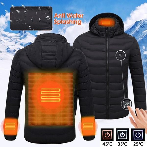 heated jackets down cotton mens women outdoor coat usb electric heating hooded jackets warm winter outwear coats, Black;brown
heated jackets down cotton mens women outdoor coat usb electric heating hooded jackets warm winter outwear coats, Black;brown