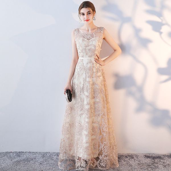 new fashion elegant evening dress floor length lace beading a-line dresses with belt, White;black
new fashion elegant evening dress floor length lace beading a-line dresses with belt, White;black
